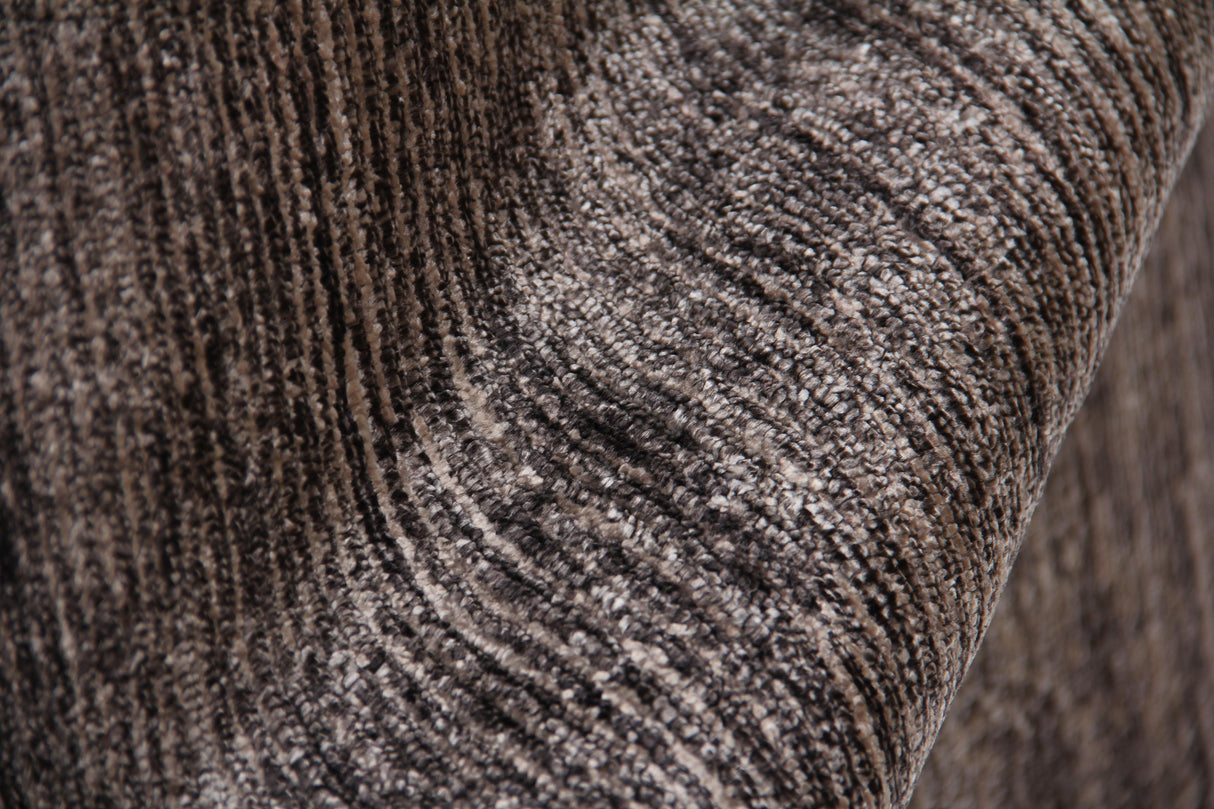 Exquisite Rugs Crush Hand Knotted Bamboo Silk in 3298 Charcoal/Gray 9' x 12' Area Rug