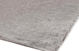 Exquisite Rugs Crush Hand Knotted Bamboo Silk in 3302 Dark Silver/Silver 10' x 14' Area Rug