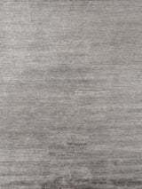 Exquisite Rugs Crush Hand Knotted Bamboo Silk in 3301 Silver/Dark Silver 8' x 10' Area Rug
