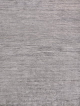 Exquisite Rugs Crush Hand Knotted Bamboo Silk in 3302 Dark Silver/Silver 9' x 12' Area Rug