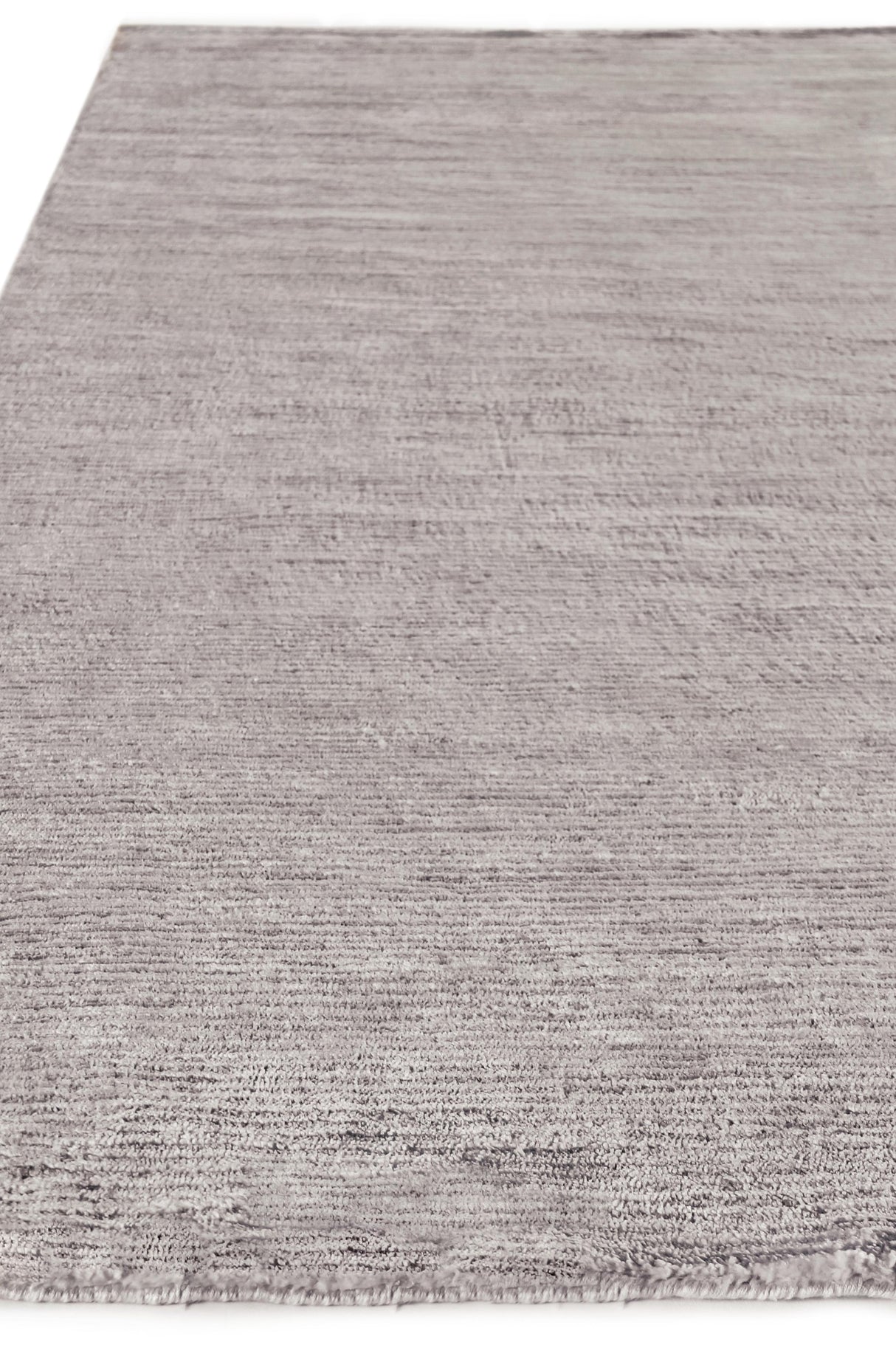 Exquisite Rugs Crush Hand Knotted Bamboo Silk in 3302 Dark Silver/Silver 9' x 12' Area Rug