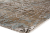 Exquisite Rugs Koda Hand Loomed Bamboo Silk in 3333 Blue/Brown 10' x 14' Area Rug