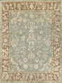 Exquisite Rugs Antique Weave Oushak Hand Knotted New Zealand Wool in 3346 Blue/Light Brown 12' x 15' Area Rug