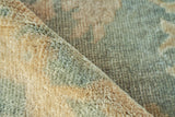 Exquisite Rugs Antique Weave Oushak Hand Knotted New Zealand Wool in 3346 Blue/Light Brown 12' x 15' Area Rug