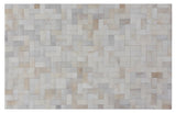 Exquisite Rugs Natural Hide Handmade Leather Hide in 3354 Ivory/Multi 10' x 13' Area Rug