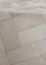 Exquisite Rugs Natural Hide Handmade Leather Hide in 3354 Ivory/Multi 10' x 13' Area Rug