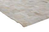 Exquisite Rugs Natural Hide Handmade Leather Hide in 3354 Ivory/Multi 10' x 13' Area Rug