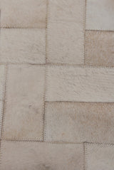 Exquisite Rugs Natural Hide Handmade Leather Hide in 3354 Ivory/Multi 10' x 13' Area Rug