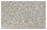 Exquisite Rugs Natural Hide Handmade Leather Hide in 3358 Ivory/Multi 8' x 11' Area Rug