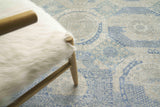 Exquisite Rugs Fine Mamluk Hand Knotted Bamboo Silk in 3371 Blue 12' x 15' Area Rug