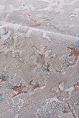Exquisite Rugs Beverly Hand Knotted Wool/Bamboo Silk in 3373 Light Blue/Gray 10' x 14' Area Rug