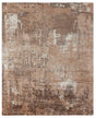 Exquisite Rugs Koda Hand Loomed Bamboo Silk in 3378 Beige/Ivory 9' x 12' Area Rug