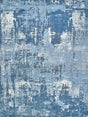 Exquisite Rugs Koda Hand-loomed Bamboo Silk 3379 Blue/Ivory 2' x 3' Area Rug