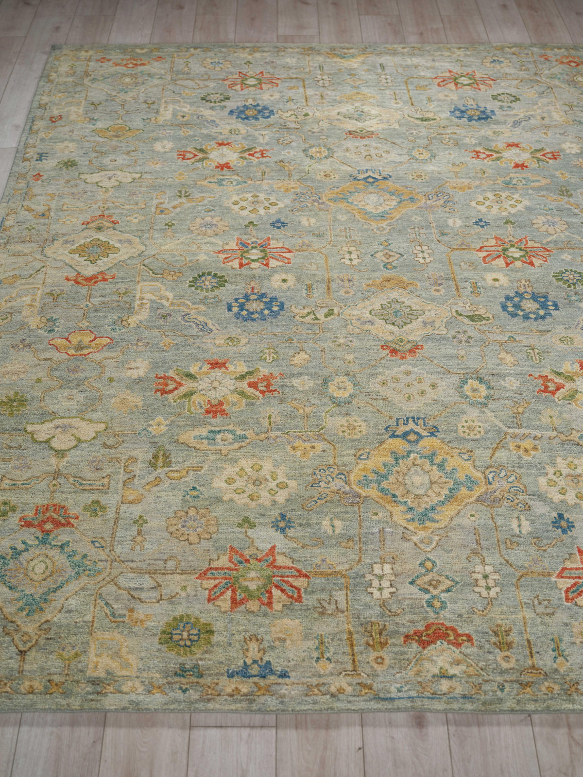 Exquisite Rugs Palazzo Hand-loomed Wool/Bamboo Silk 3389 Light Gray/Beige 3' x 2' Area Rug