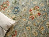 Exquisite Rugs Palazzo Hand-loomed Wool/Bamboo Silk 3390 Light Gray/Gray 3' x 2' Area Rug