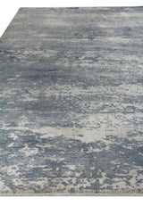 Exquisite Rugs Koda Hand Loomed Bamboo Silk in 3393 Light Blue 10' x 14' Area Rug