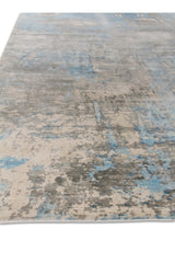Exquisite Rugs Koda Hand Loomed Bamboo Silk in 3394 Blue/Gray 12' x 15' Area Rug