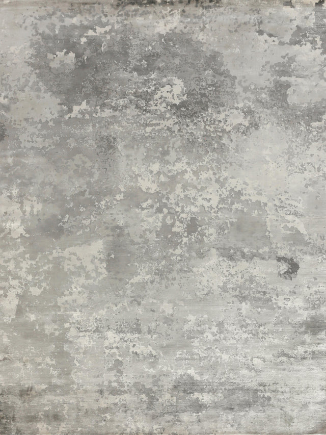 Exquisite Rugs Koda Hand Loomed Bamboo Silk in 3395 Silver 10' x 14' Area Rug