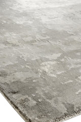 Exquisite Rugs Koda Hand Loomed Bamboo Silk in 3395 Silver 10' x 14' Area Rug