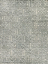 Exquisite Rugs Prague Hand Knotted New Zealand Wool in 3399 Aqua 12' x 15' Area Rug