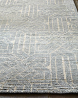 Exquisite Rugs Prague Hand Knotted New Zealand Wool in 3399 Aqua 12' x 15' Area Rug