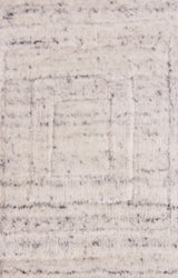 Exquisite Rugs Robin Embossed Hand Loomed Bamboo Silk/Wool in 3407 White 12' x 15' Area Rug