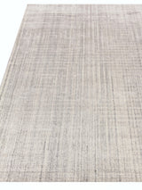 Exquisite Rugs Robin Embossed Hand Loomed Bamboo Silk/Wool in 3407 White 12' x 15' Area Rug