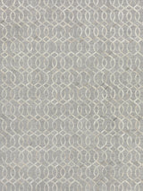 Exquisite Rugs Berlin Hand Tufted Leather/Viscose in 3413 Silver/Ivory 8' x 10' Area Rug