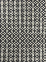 Exquisite Rugs Berlin Hand Tufted Leather/Viscose in 3414 Charcoal/Ivory 5' x 8' Area Rug