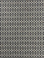 Exquisite Rugs Berlin Hand Tufted Leather/Viscose in 3414 Charcoal/Ivory 8' x 11' Area Rug