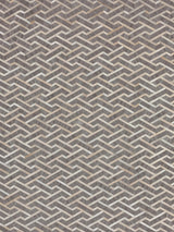 Exquisite Rugs Berlin Hand Tufted Leather/Viscose in 3418 Beige/Ivory 8' x 10' Area Rug