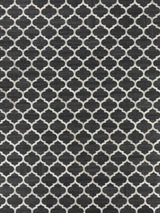 Exquisite Rugs Berlin Hand Tufted Leather/Viscose in 3423 Charcoal/Ivory 8' x 11' Area Rug