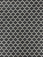 Exquisite Rugs Berlin Hand Tufted Leather/Viscose in 3423 Charcoal/Ivory 8' x 11' Area Rug