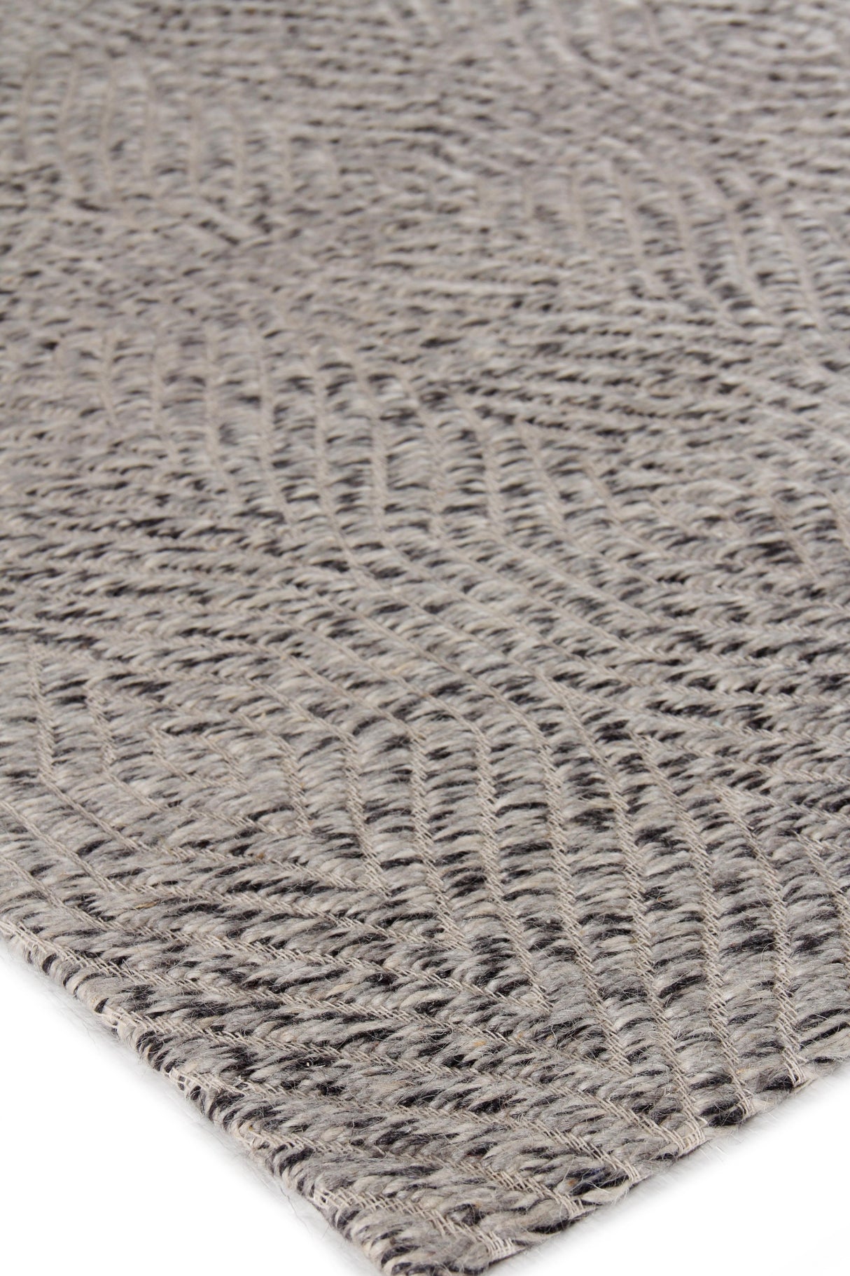 Exquisite Rugs Woven Earth Flatweave New Zealand Wool in 3426 Silver 14' x 10' Area Rug