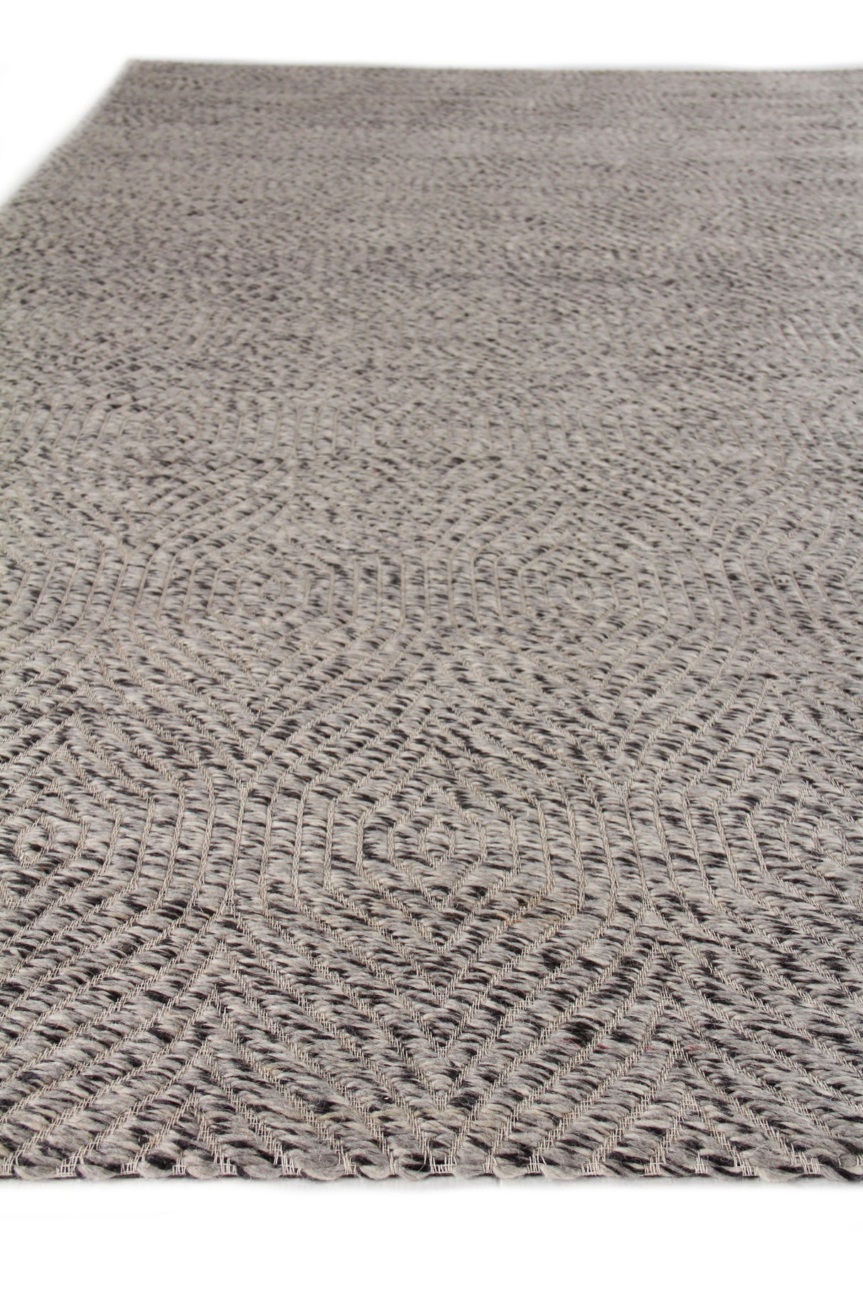 Exquisite Rugs Woven Earth Flatweave New Zealand Wool in 3426 Silver 14' x 10' Area Rug