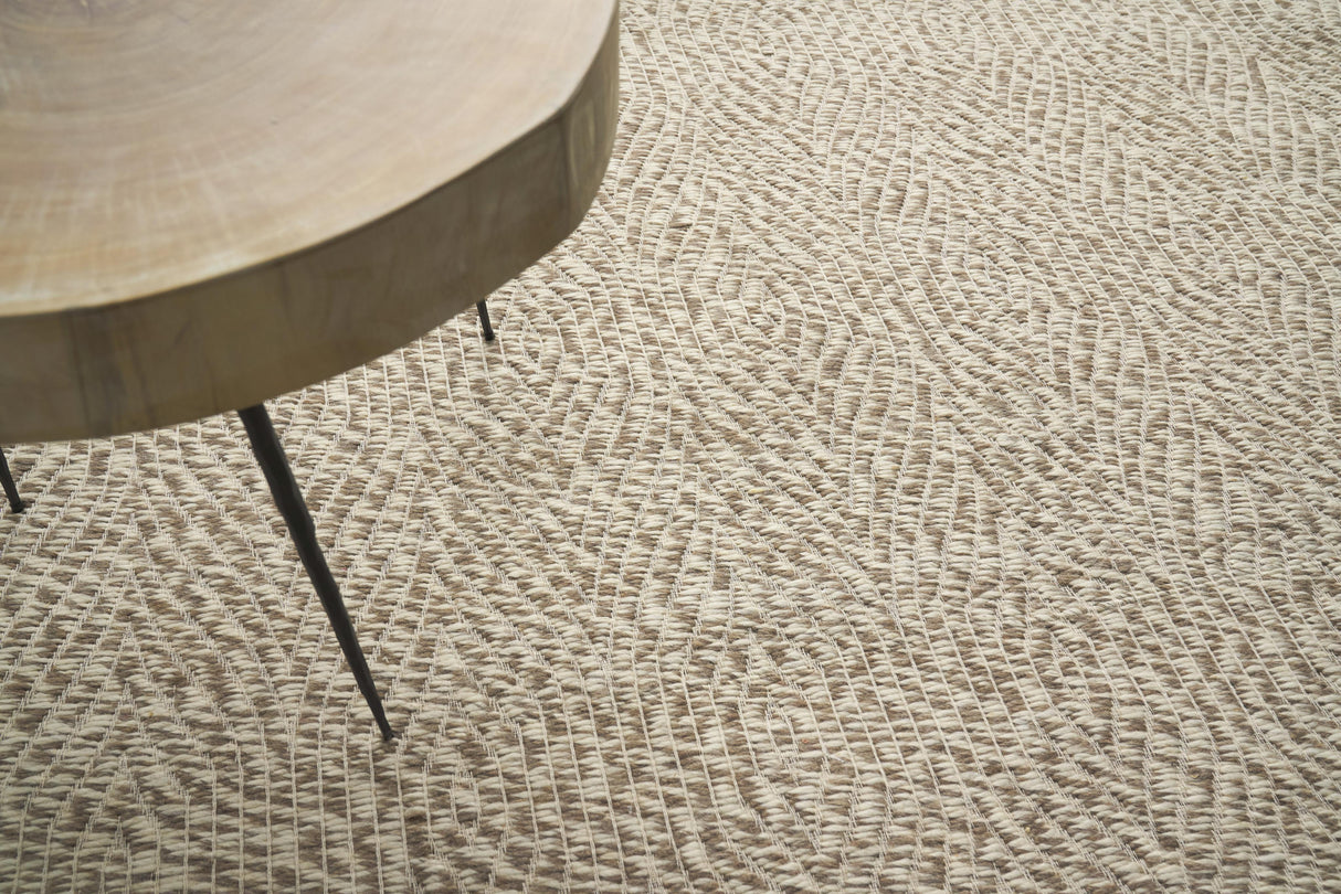 Exquisite Rugs Woven Earth Flatweave New Zealand Wool in 3425 Beige 6' x 9' Area Rug
