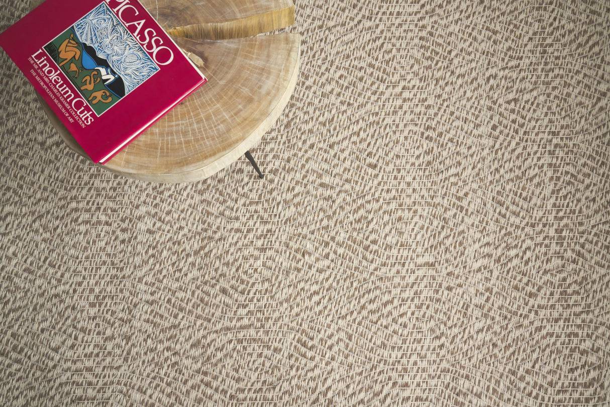 Exquisite Rugs Woven Earth Flatweave New Zealand Wool in 3425 Beige 6' x 9' Area Rug