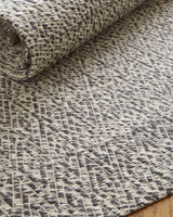 Exquisite Rugs Woven Earth Flatweave New Zealand Wool in 3430 Charcoal 8' x 10' Area Rug