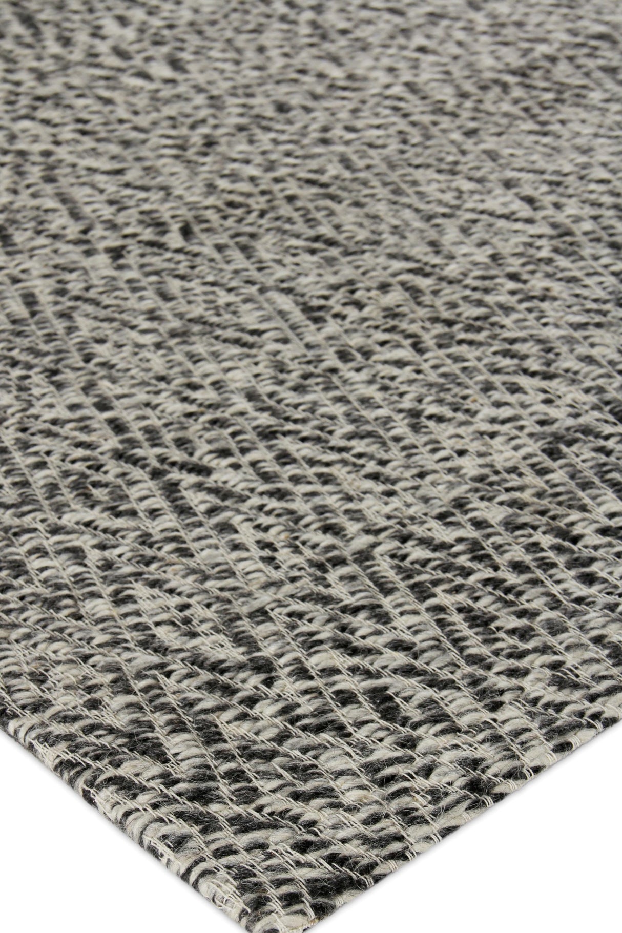 Exquisite Rugs Woven Earth Flatweave New Zealand Wool in 3430 Charcoal 8' x 10' Area Rug
