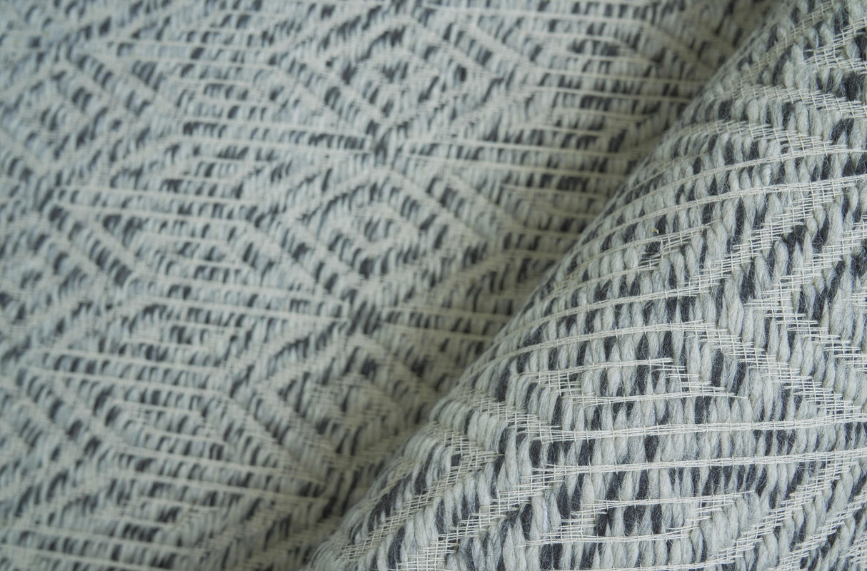 Exquisite Rugs Woven Earth Flatweave New Zealand Wool in 3432 Silver 10' x 14' Area Rug