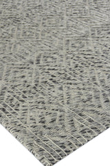 Exquisite Rugs Woven Earth Flatweave New Zealand Wool in 3432 Silver 6' x 9' Area Rug
