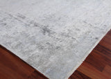 Exquisite Rugs Beverly Hand Knotted Wool/Bamboo Silk in 3448 Gray 6' x 9' Area Rug