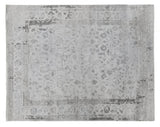 Exquisite Rugs Beverly Hand Knotted Wool/Bamboo Silk in 3448 Gray 6' x 9' Area Rug
