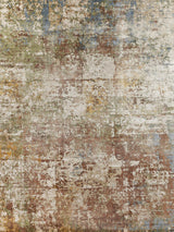 Exquisite Rugs Koda Hand Loomed Bamboo Silk in 3462 Brown/Ivory 8' x 10' Area Rug