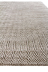 Exquisite Rugs Pavo Hand Loomed Tencel in 3465 Light Silver 10' x 14' Area Rug