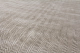 Exquisite Rugs Pavo Hand Loomed Tencel in 3465 Light Silver 14' x 18' Area Rug