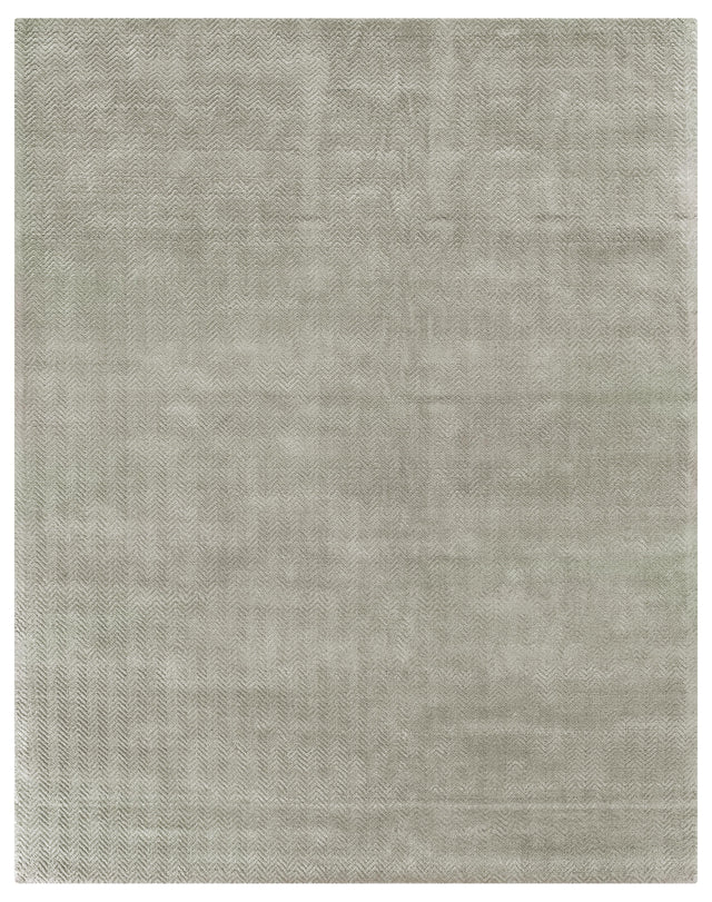 Exquisite Rugs Pavo Hand Loomed Tencel in 3465 Light Silver 8' x 10' Area Rug