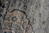 Exquisite Rugs Antique Weave Bamboo Hand Knotted Bamboo Silk in 3483 Blue/Gray 12' x 15' Area Rug