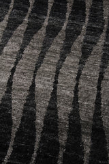Exquisite Rugs Super Tibetan Hand Knotted Wool/Bamboo Silk in 3524 Gray/Charcoal 10' x 14' Area Rug