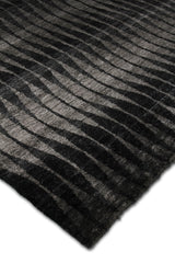 Exquisite Rugs Super Tibetan Hand Knotted Wool/Bamboo Silk in 3524 Gray/Charcoal 10' x 14' Area Rug